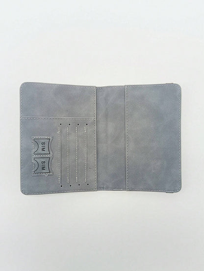 Slim Leather Travel Passport Wallet