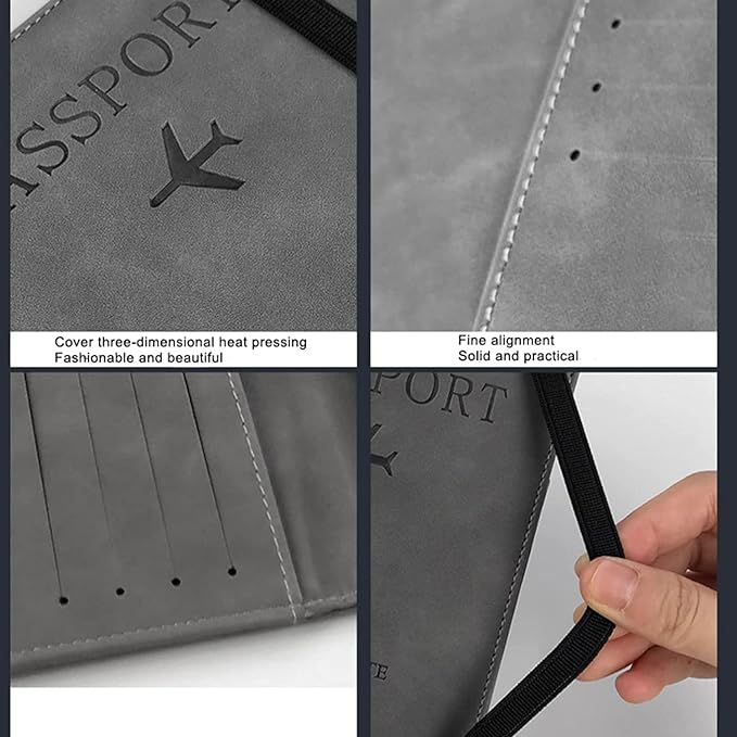 Slim Leather Travel Passport Wallet