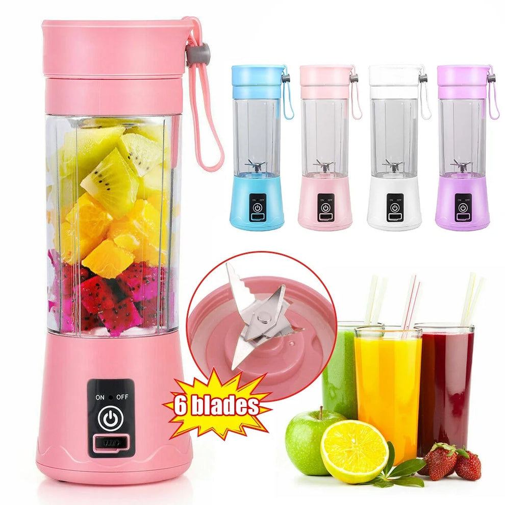 Blend Anywhere! Portable Blender - Rechargeable, Powerful, and On-The-Go!